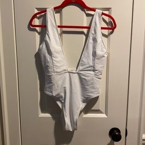 White one piece swimsuit M